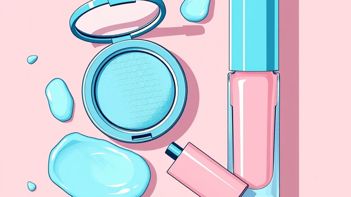 Azul congelado: el maquillaje frost del verano 2026